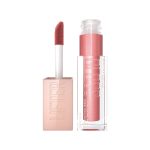 Maybelline Lifter Gloss, Hydrating Lip Gloss with Hyaluronic Acid, High Shine for Plumper Looking Lips, Silk, Warm Mauve Neutral, 0.18 Ounce